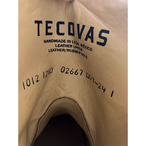 Tecovas The Dean Men’s Zip Up Cowboy Boots Brown Suede Sz 12.5 D main image 5